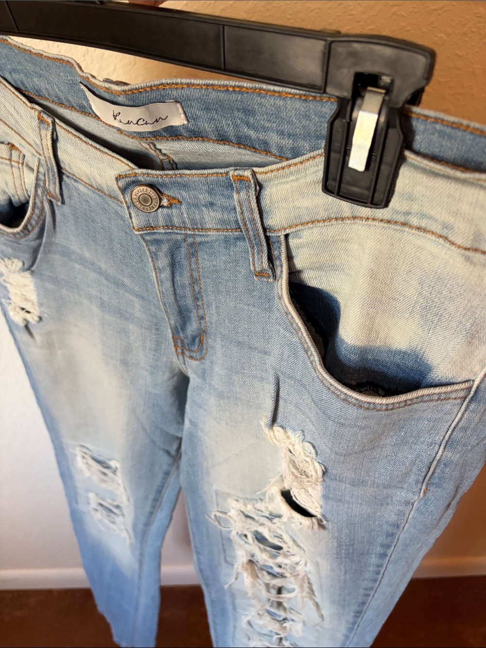 KanCan Light Blue Distressed Skinny Jeans